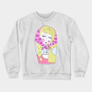 Matryoshka doll blonde Crewneck Sweatshirt